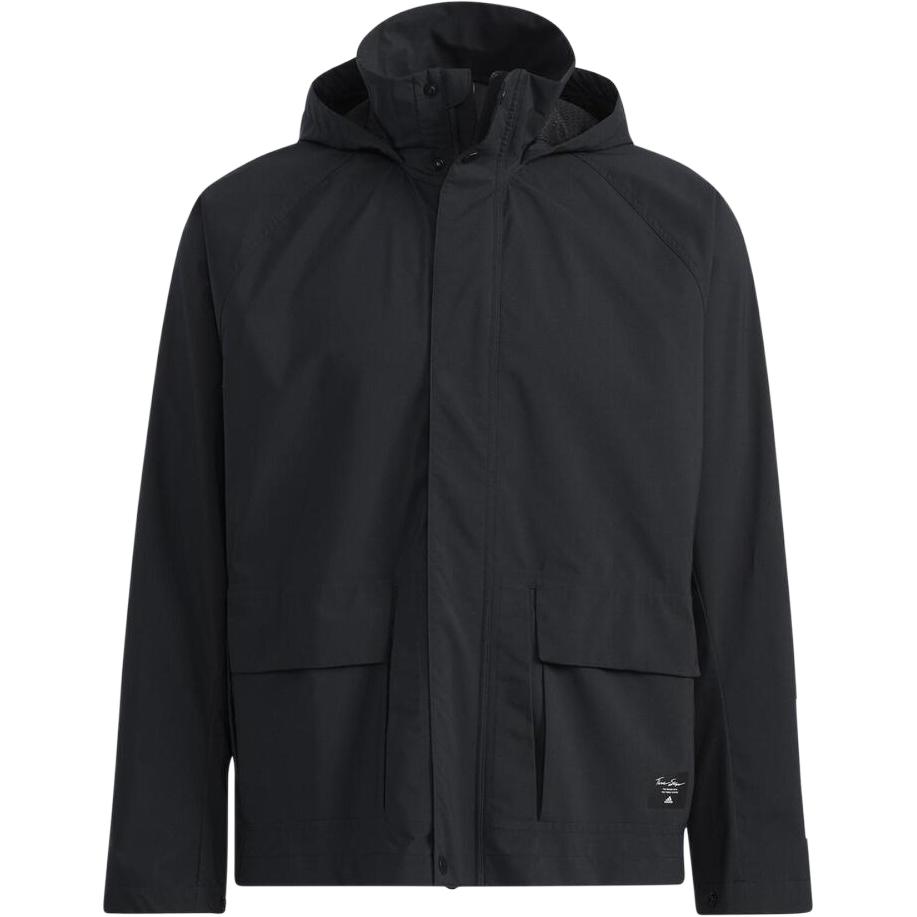 adidas Quick-Dry Solid Color Casual Hoodie Jacket Black H40836