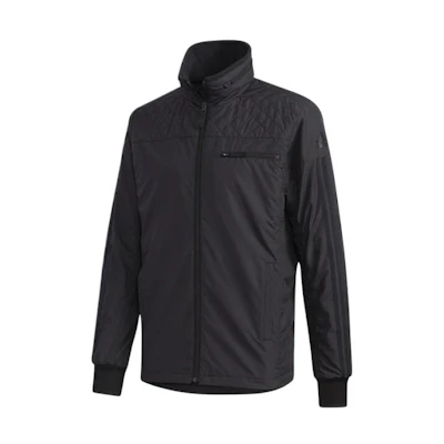 adidas Quick-Dry Solid Hidden Hood Zip Jacket - Black GN8841