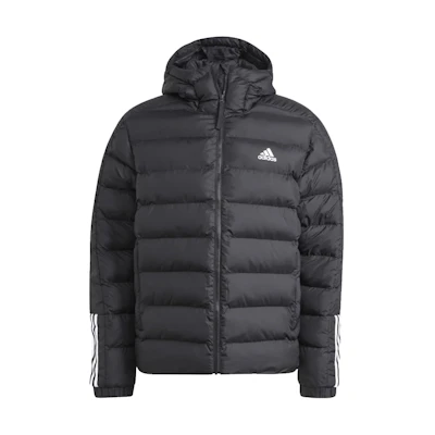 adidas Quilted Colorblock Zip-Up Hooded Jacket Japan Edition Black Mens GT1674-JAPAN