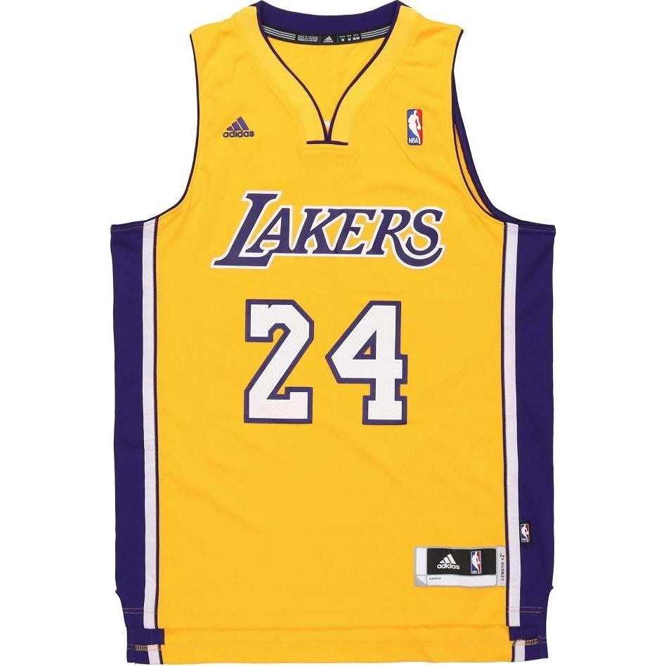 adidas R30 Embroidered Jersey Lakers Kobe Fan Edition Yellow  Shirt L68566