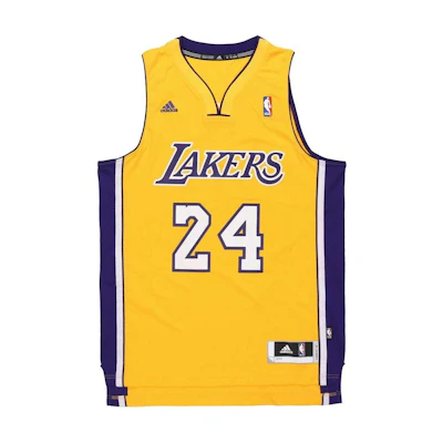 adidas R30 Embroidered Jersey Lakers Kobe Fan Edition Yellow Shirt L68566