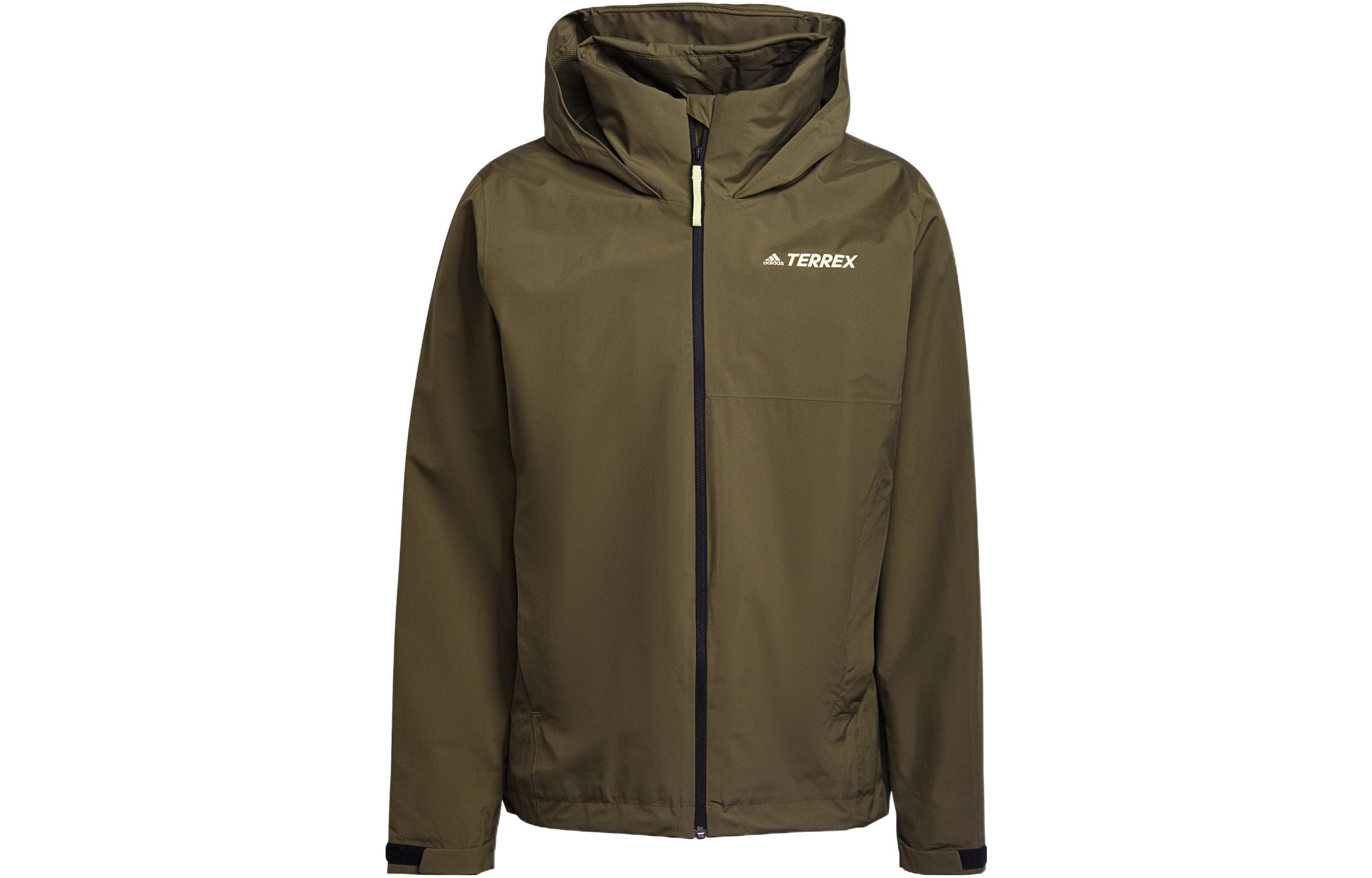 adidas RAIN RDY Terrex Mt Rr Waterproof Windproof Outdoor Jacket Green Mens GU6485