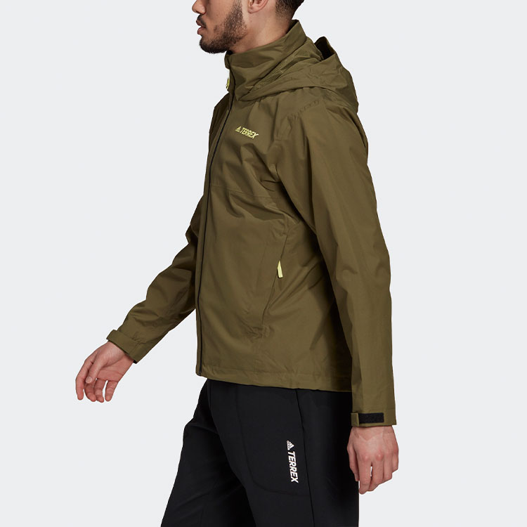 Details for adidas RAIN RDY Terrex Mt Rr Waterproof Windproof Outdoor Jacket Green Mens GU6485