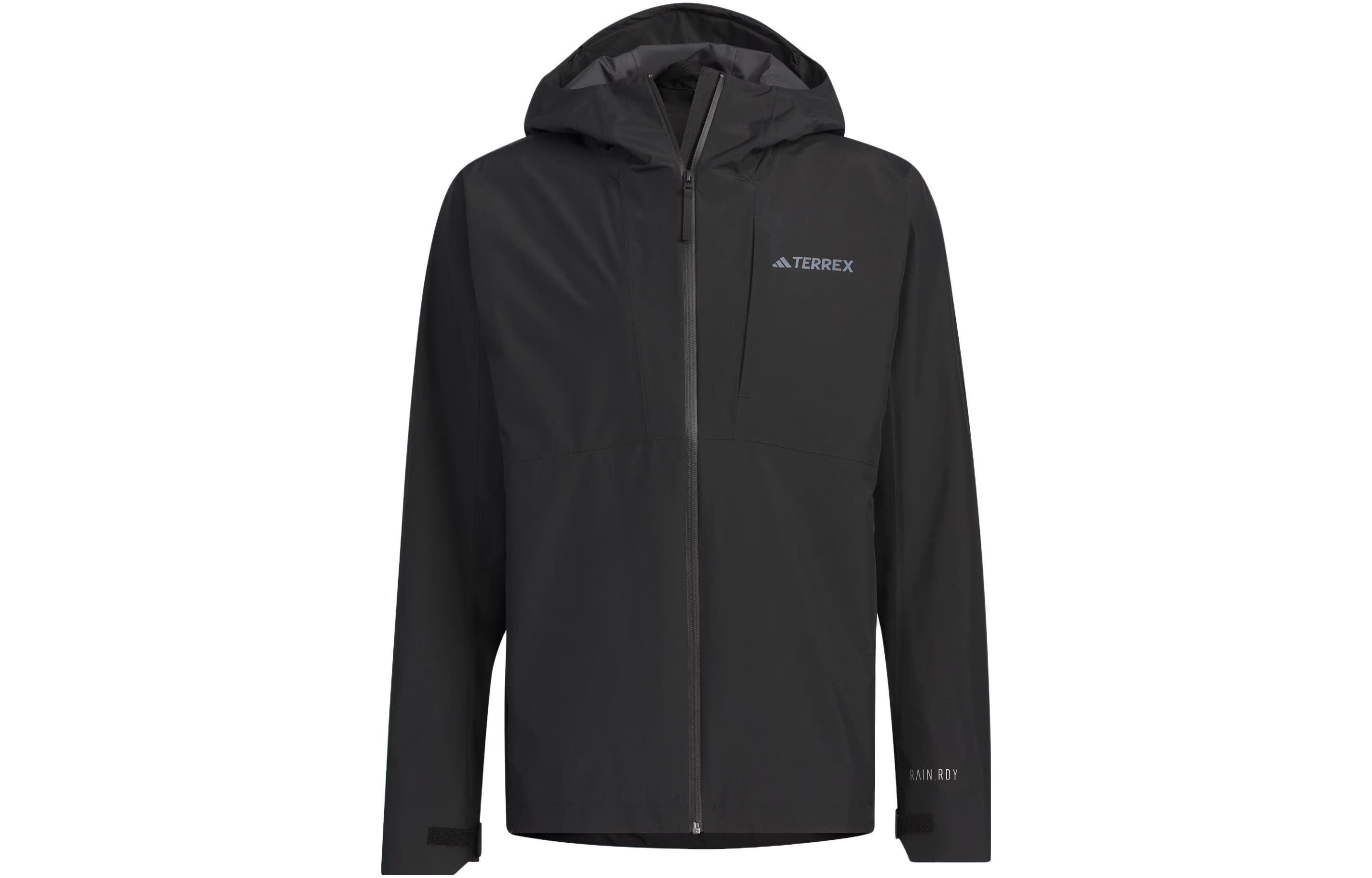 adidas RAIN RDY Waterproof Windproof Outdoor Hiking Jacket Black IL8910