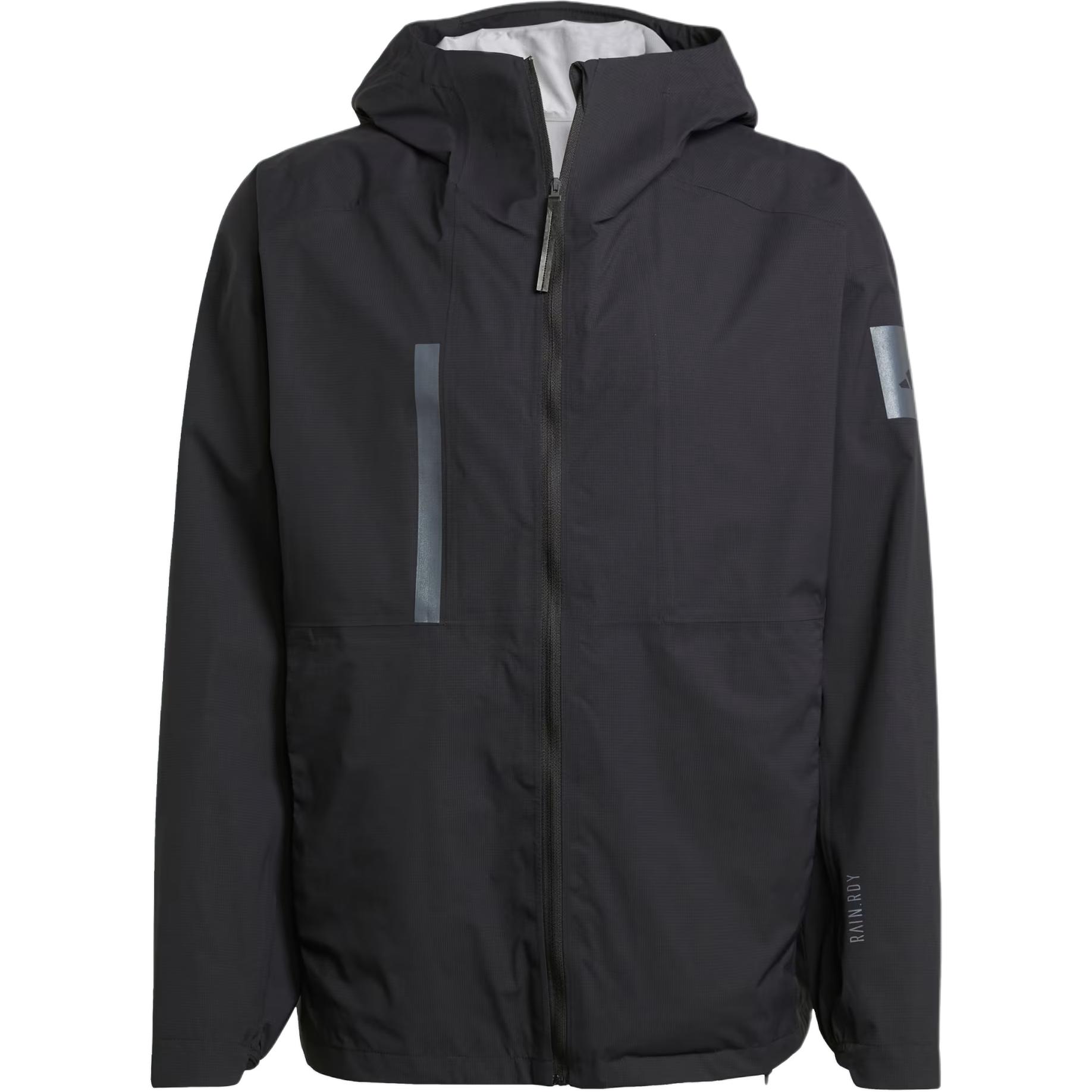 adidas RAIN RDY Windproof Relaxed Fit Hoodie Jacket for Men Black JD6665