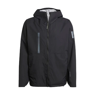 adidas RAIN RDY Windproof Relaxed Fit Hoodie Jacket for Men Black JD6665