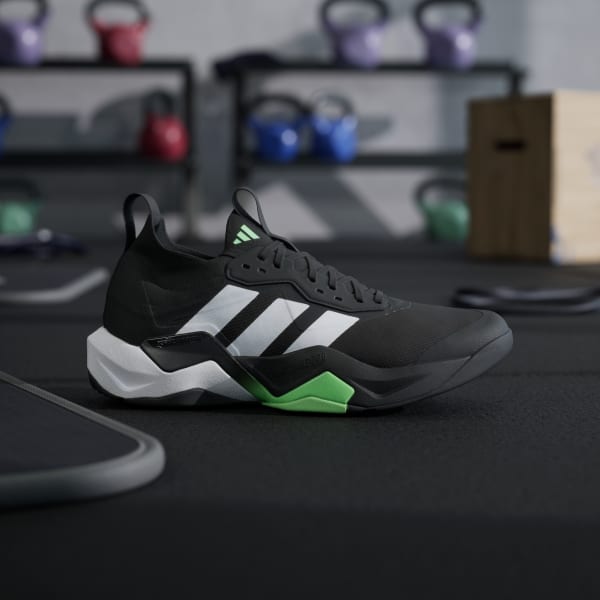 Shop 아디다스 래피드 무브 ADV 2 HIIT 트레이닝 슈즈 코어블랙/클라우드화이트/라임버스트 JS3167