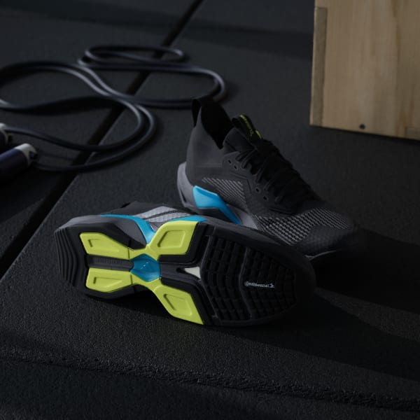 Shop Adidas Rapidmove ADV 2 Kasut Latihan Hitam/Iron Metallic/Kuning Solar JQ4118