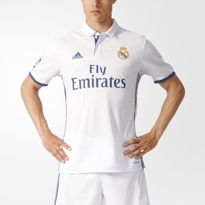 adidas Real Madrid 16/17 Home Jersey Fan Edition White Soccer Shirt Men. S94992 Purchase adidas Real Madrid 16/17 Home Jersey Fan Edition White Soccer Shirt Men. S94992