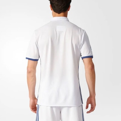 adidas Real Madrid 16/17 Home Jersey Fan Edition White Soccer Shirt Men. S94992 Details for adidas Real Madrid 16/17 Home Jersey Fan Edition White Soccer Shirt Men. S94992