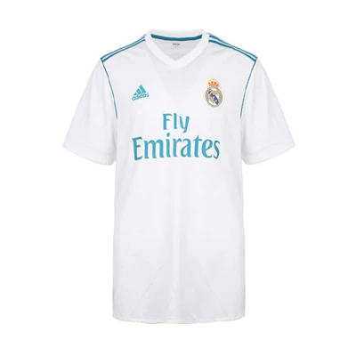 adidas Real Madrid 17/18 Home Jersey Fan Edition White Football Shirt AZ8059