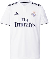 adidas Real Madrid 18-19 Home Fan Soccer Jersey Mens White DH3372 adidas Real Madrid 18-19 Home Fan Soccer Jersey Mens White DH3372