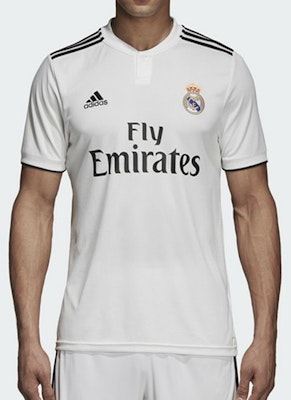 adidas 皇家馬德里 18-19 主場球迷版足球衣 男款 白色 DH3372 Shop adidas 皇家馬德里 18-19 主場球迷版足球衣 男款 白色 DH3372