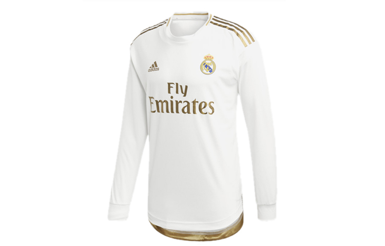 adidas Real Madrid 19/20 Player Jersey Long Sleeve Tee White DW4437