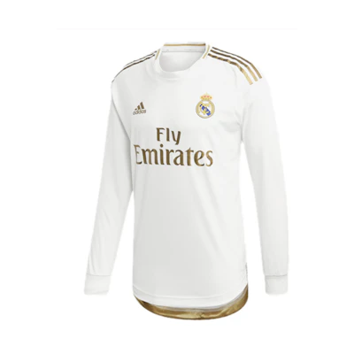 adidas Real Madrid 19/20 Player Jersey Long Sleeve Tee White DW4437