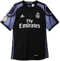 adidas Real Madrid 2016/17 Black 3rd Jersey Fan Edition Unisex Football Shirt AL5139 adidas Real Madrid 2016/17 Black 3rd Jersey Fan Edition Unisex Football Shirt AL5139