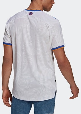 adidas Real Madrid 21/22 Home Player Version Retro Soccer Jersey White Men. GQ1360 Details for adidas Real Madrid 21/22 Home Player Version Retro Soccer Jersey White Men. GQ1360