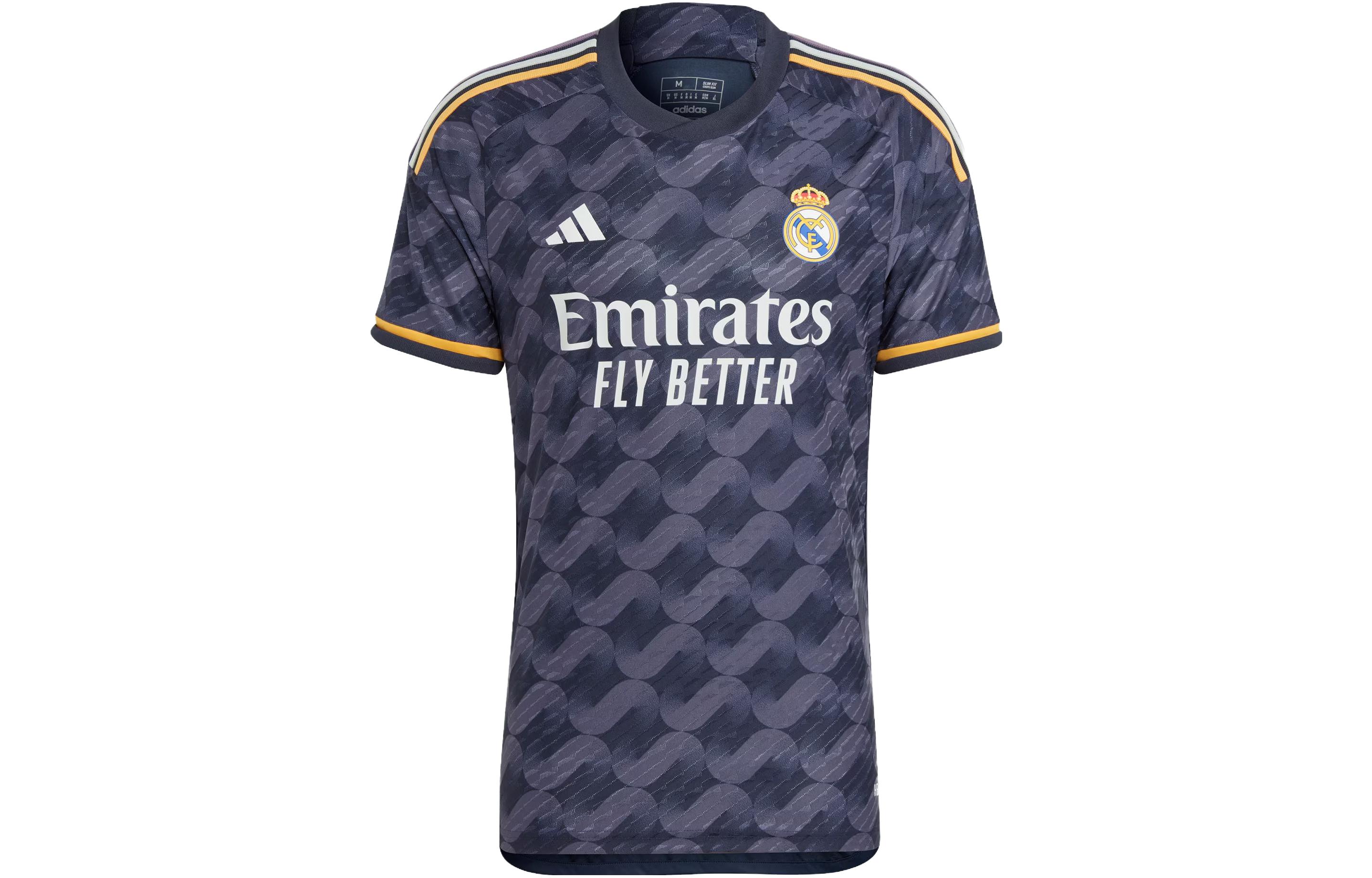 adidas Real Madrid 23/24 Away Player Jersey Navy Striped  Soccer Shirt. IA5138