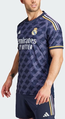 阿迪達斯 皇家馬德里 23/24 客場球員版海軍藍條紋足球衣 IA5138 Details for 阿迪達斯 皇家馬德里 23/24 客場球員版海軍藍條紋足球衣 IA5138