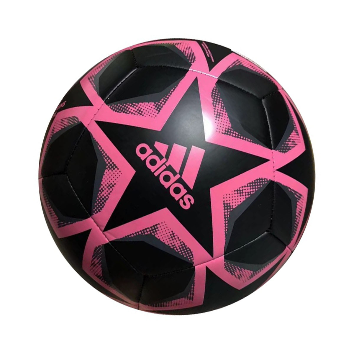 Details for 아디다스 레알 마드리드 23/24 챔피언스리그 트레이닝 축구공 블랙/핑크. FS0269