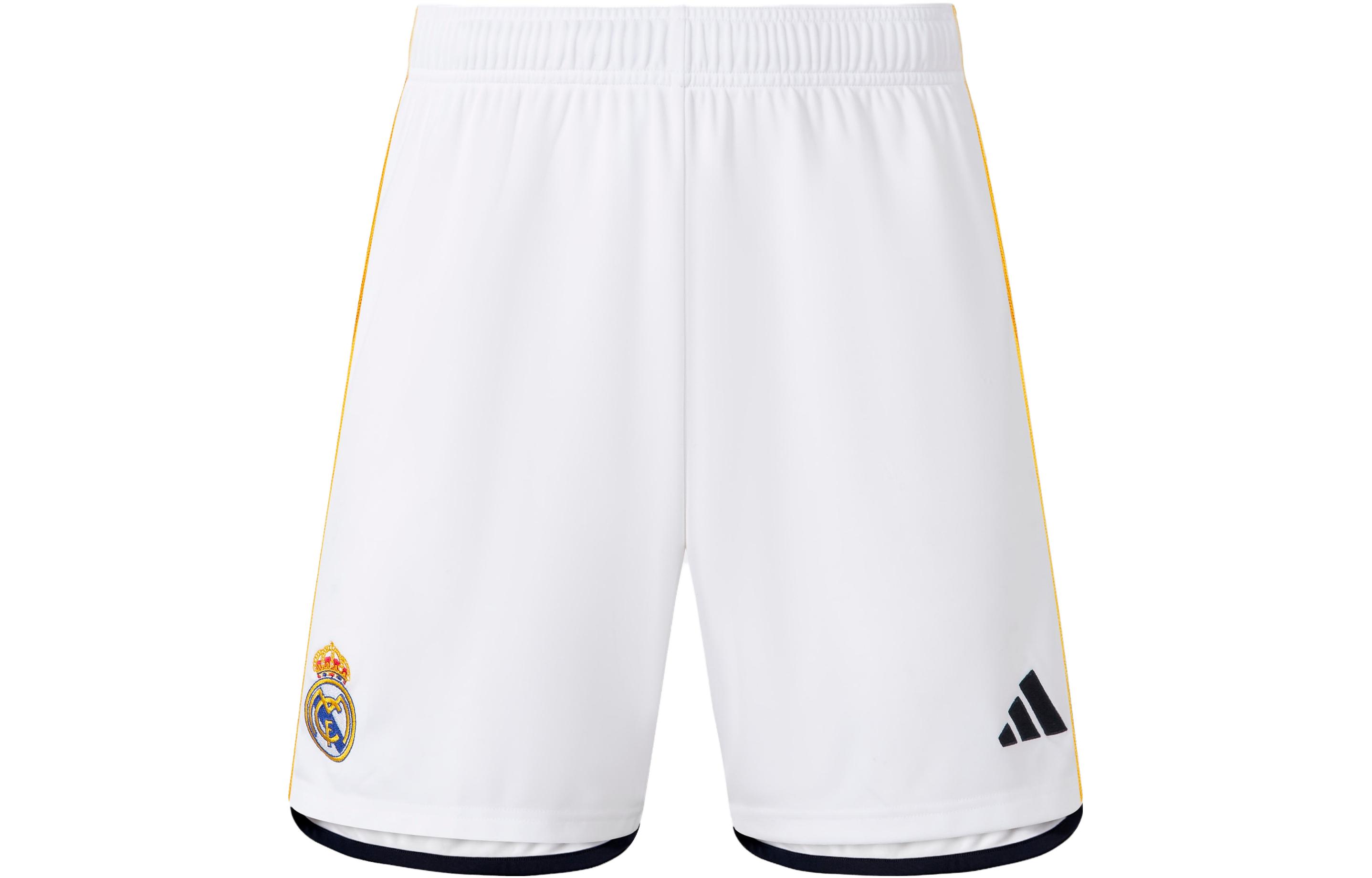 adidas Real Madrid 23/24 Home Fan Shorts White - Quick-Dry Football Shorts HR3793