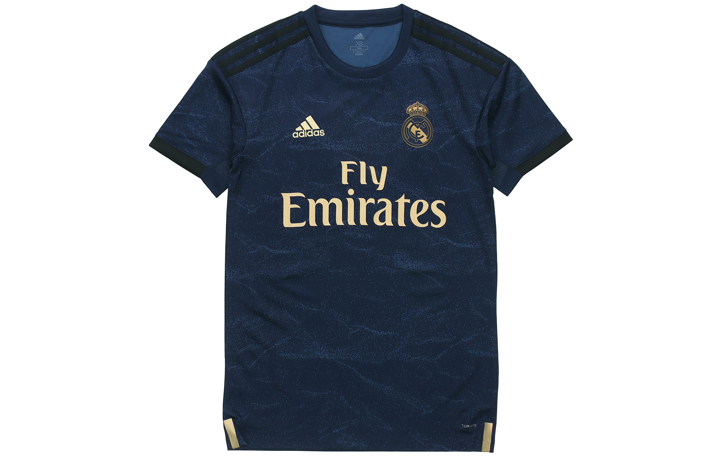 Adidas Real Madrid Away Fan Jersey Striped Shirt Deep Blue FJ3151