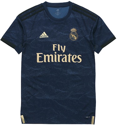 Adidas 皇家馬德里客場球迷球衣條紋上衣深藍色 FJ3151 Buy Adidas 皇家馬德里客場球迷球衣條紋上衣深藍色 FJ3151