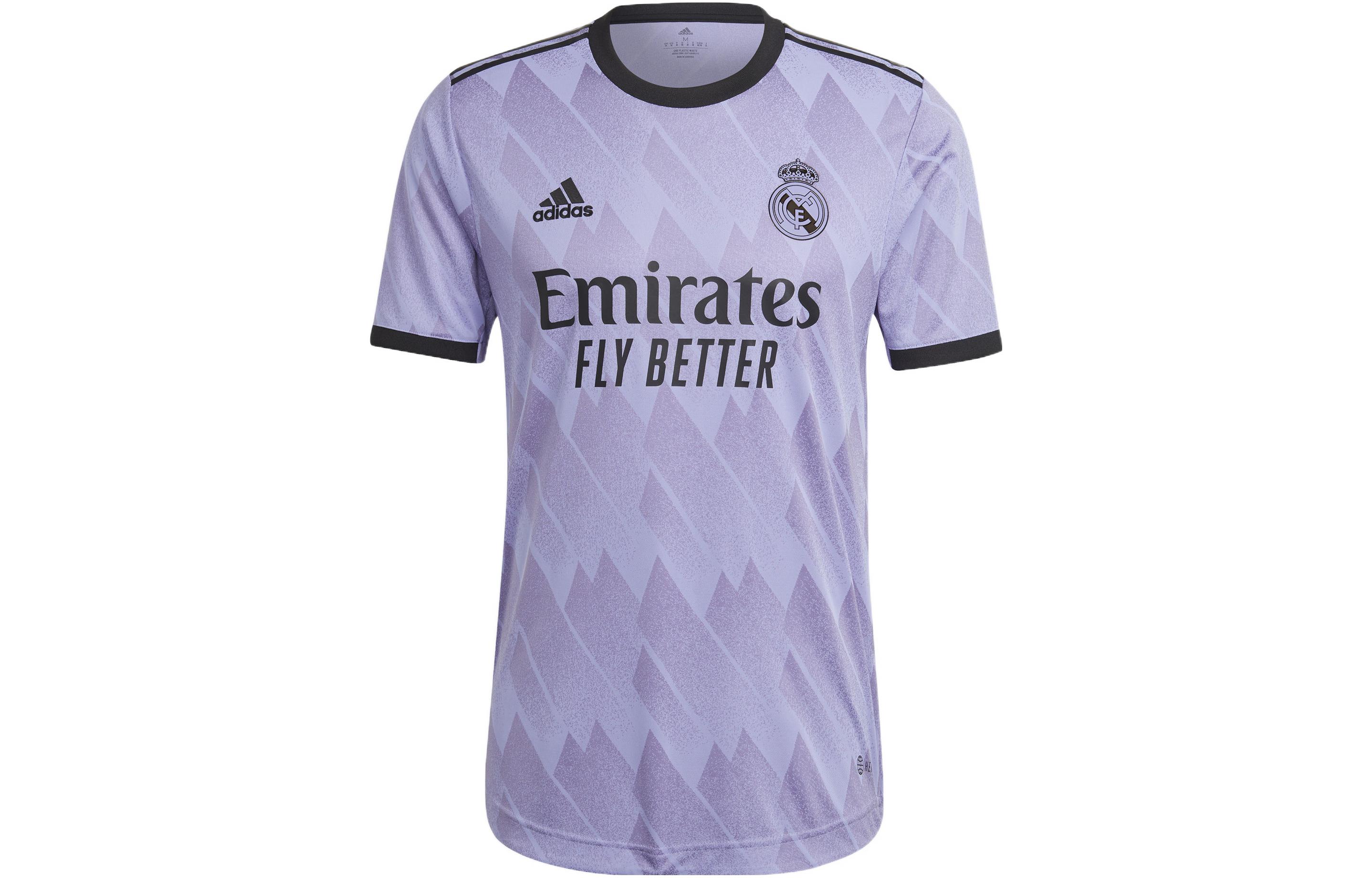 adidas Real Madrid Away Jersey Player Version  Purple Short Sleeve Tee. H18492