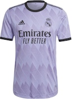 adidas Real Madrid Away Jersey Player Version Purple Short Sleeve Tee. H18492 adidas Real Madrid Away Jersey Player Version Purple Short Sleeve Tee. H18492