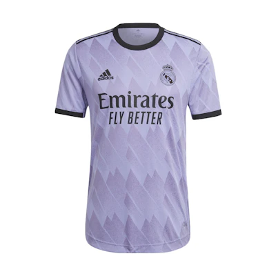 adidas Real Madrid Away Jersey Player Version Purple Short Sleeve Tee. H18492