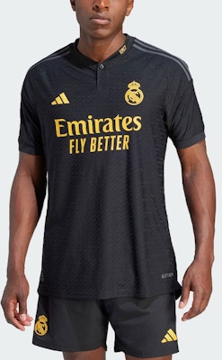 adidas 皇家馬德里客場球員版黑色足球球衣 IQ4923 Shop adidas 皇家馬德里客場球員版黑色足球球衣 IQ4923