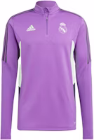 adidas Real Madrid Condivo 22 Purple Half-Zip Long Sleeve Football Top Mens. HT8803 adidas Real Madrid Condivo 22 Purple Half-Zip Long Sleeve Football Top Mens. HT8803