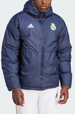 アディダス レアルマドリード DNA リバーシブル フード付き 防風ダウンジャケット ネイビー メンズ HY0609 Shop アディダス レアルマドリード DNA リバーシブル フード付き 防風ダウンジャケット ネイビー メンズ HY0609