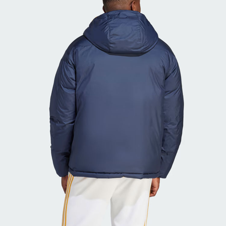 Purchase アディダス レアルマドリード DNA リバーシブル フード付き 防風ダウンジャケット ネイビー メンズ HY0609