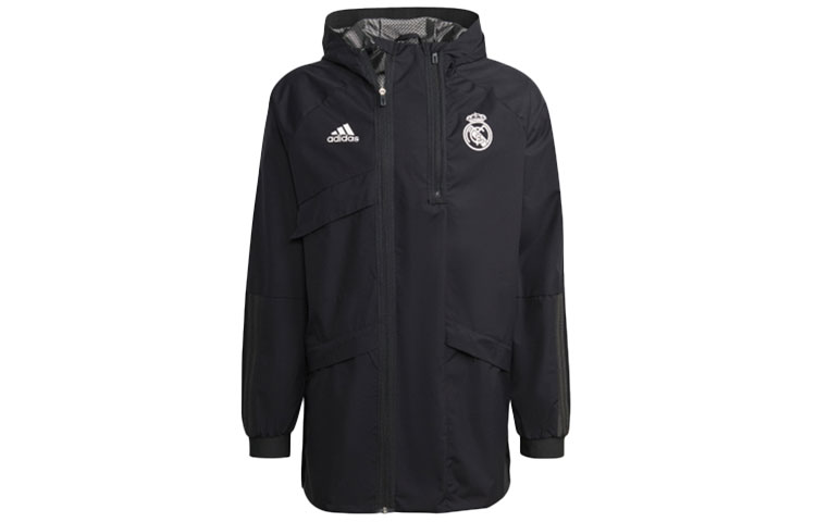 adidas Real Madrid Football Series Black Hooded Jacket GR4275
