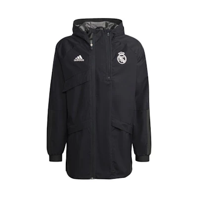 adidas Real Madrid Football Series Black Hooded Jacket GR4275
