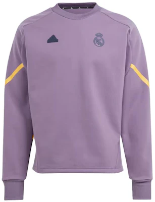 adidas Real Madrid Gameday Crew Sweatshirt Ungu Logo Pullover HY0639 Buy adidas Real Madrid Gameday Crew Sweatshirt Ungu Logo Pullover HY0639