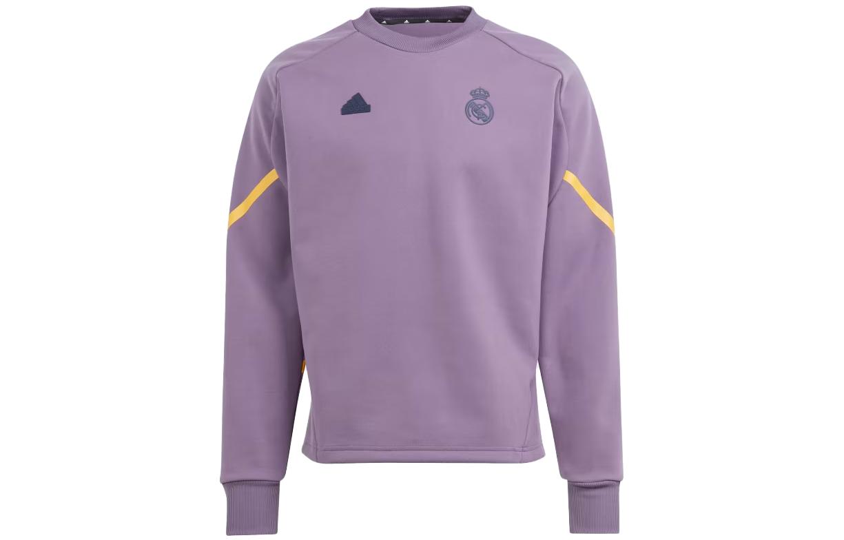 Order adidas Real Madrid Gameday Crew Sweatshirt Ungu Logo Pullover HY0639