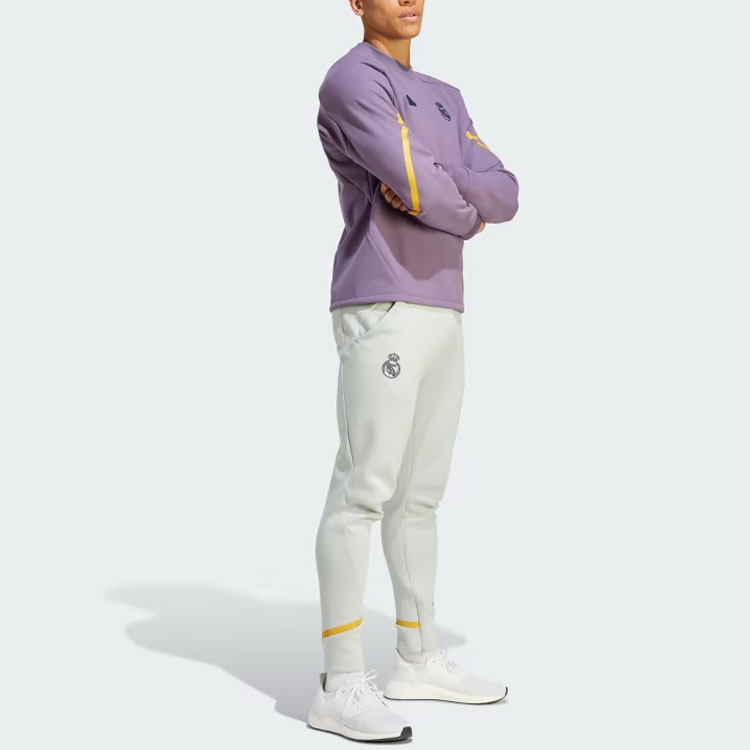 Purchase adidas Real Madrid Gameday Crew Sweatshirt Ungu Logo Pullover HY0639