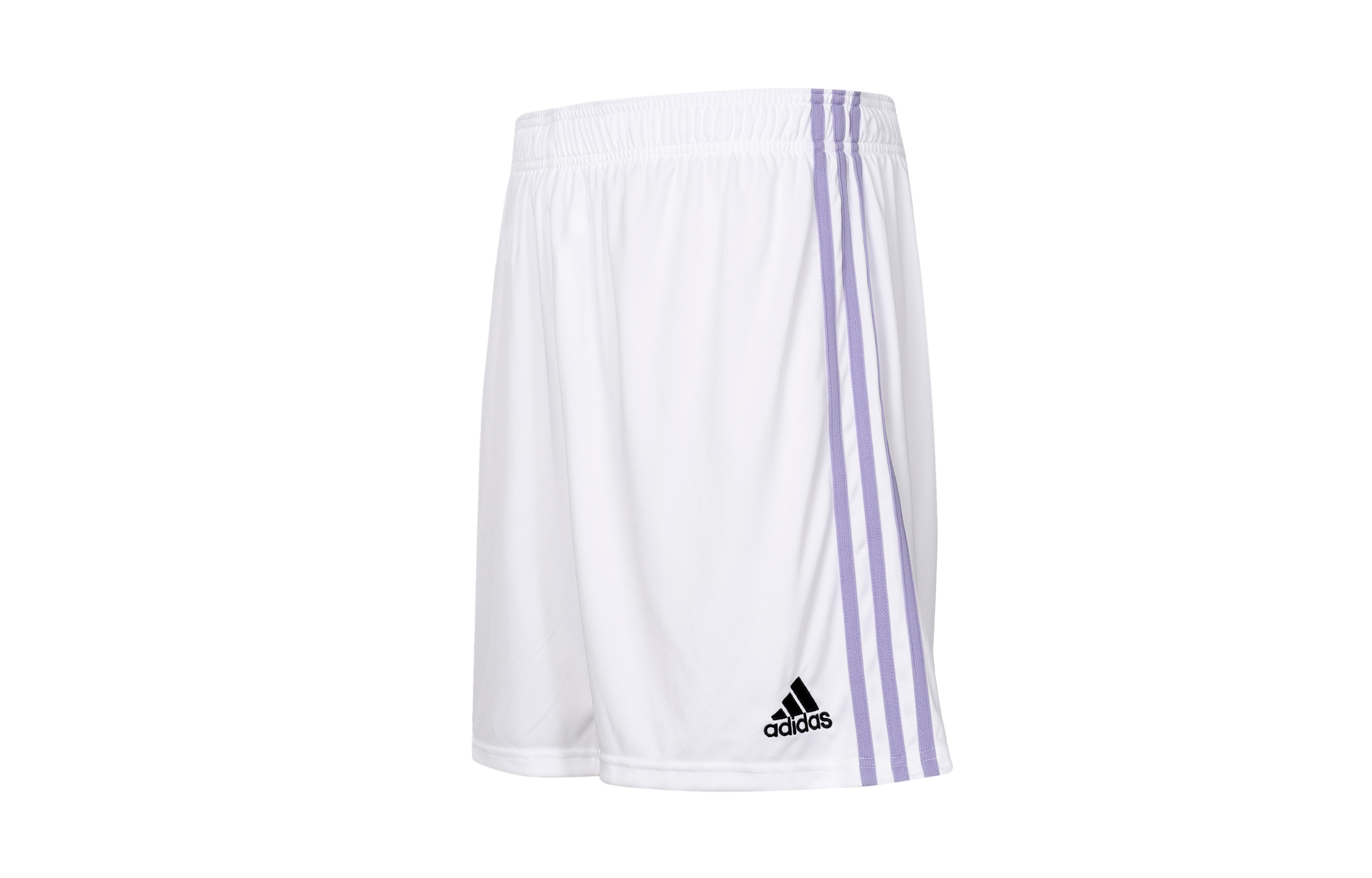 adidas Real Madrid Home Striped Soccer Shorts White Men’s H18484