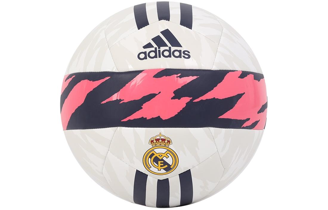 adidas Real Madrid PVC Soccer Ball Home Match Training White Pink Unisex FS0284