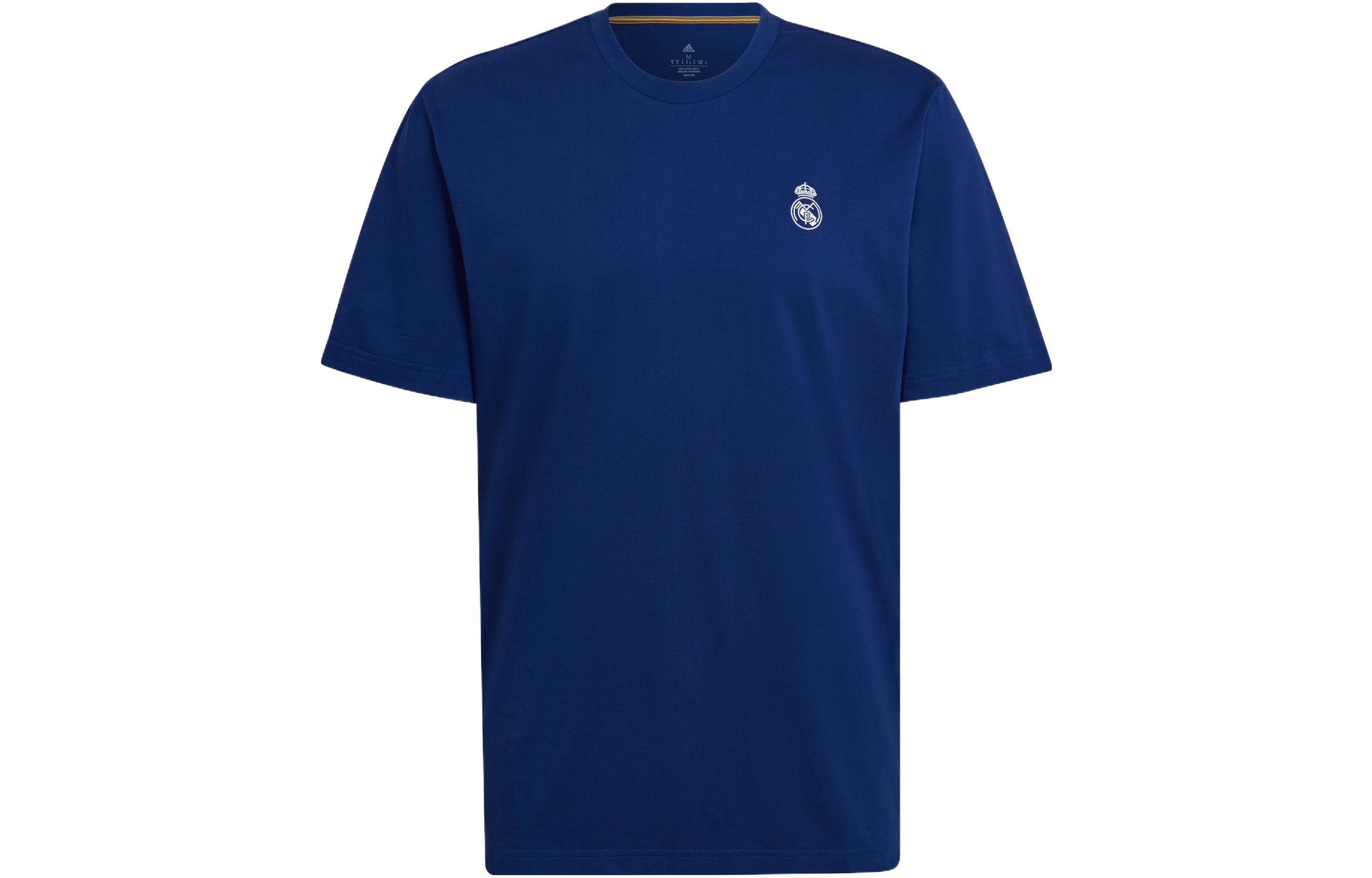 adidas Real Madrid Q2 HC Tee Soccer Casual T-Shirt Blue H59049