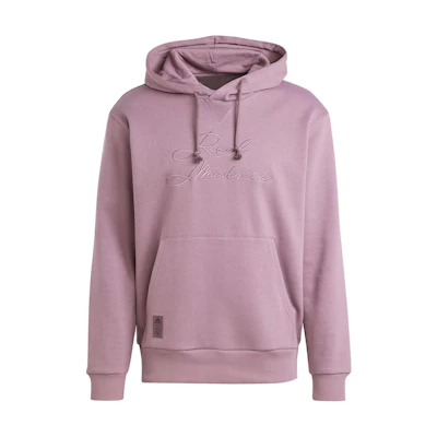 adidas Real Madrid Retro Pullover Hoodie Dark Gray Purple Pink Men’s Casual Wear IT3766