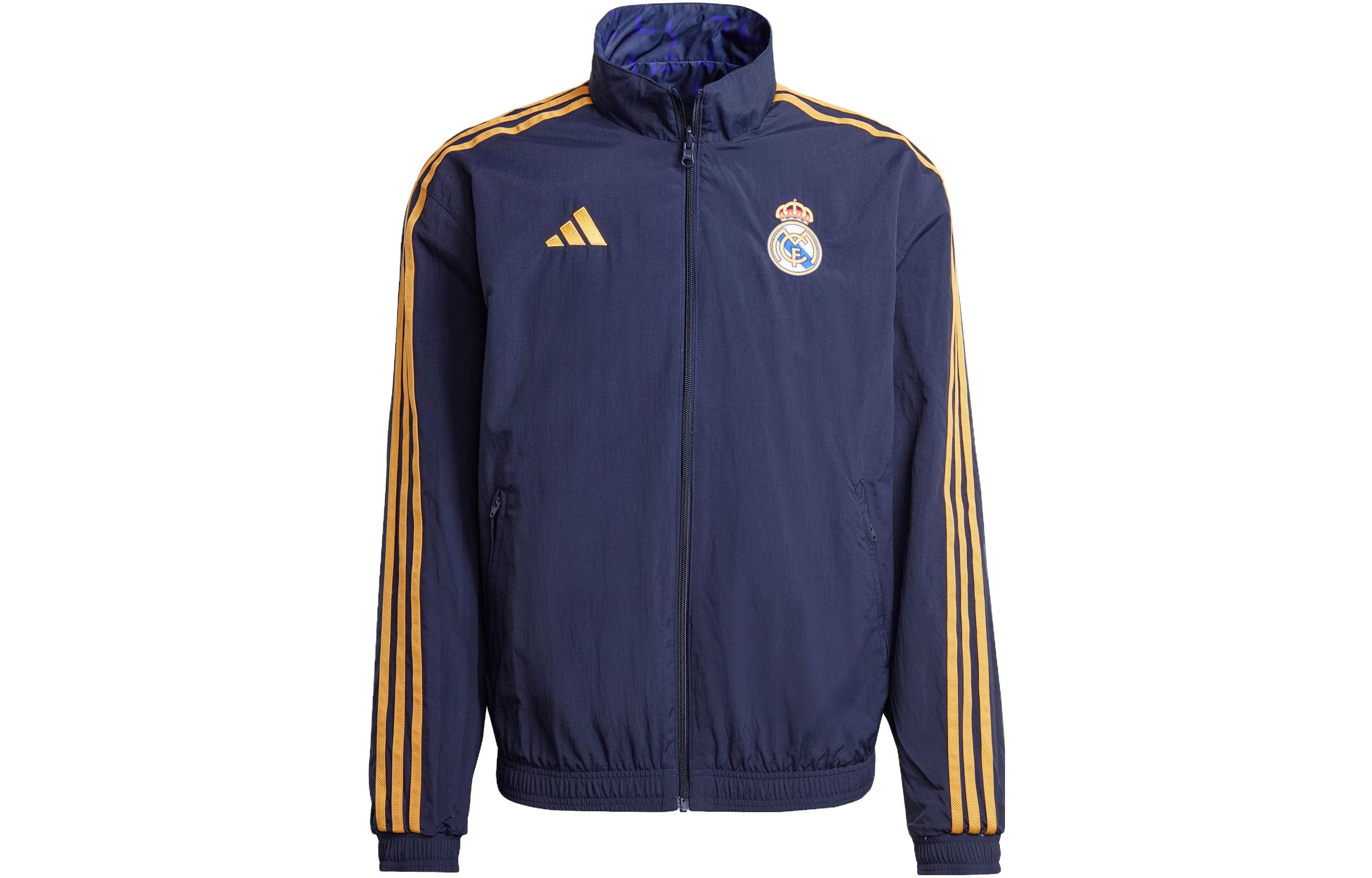 adidas Real Madrid Reversible Retro Anthem Jacket - Legend Ink Blue (). IQ0549