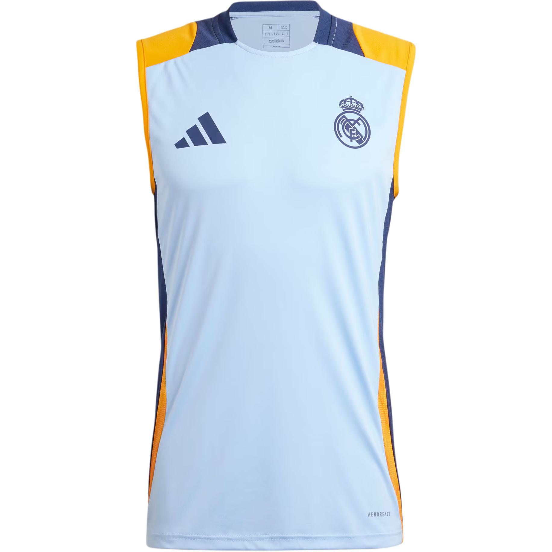 adidas Real Madrid Soccer Series Sleeveless Jersey Shiny Blue Multicolor IT5094