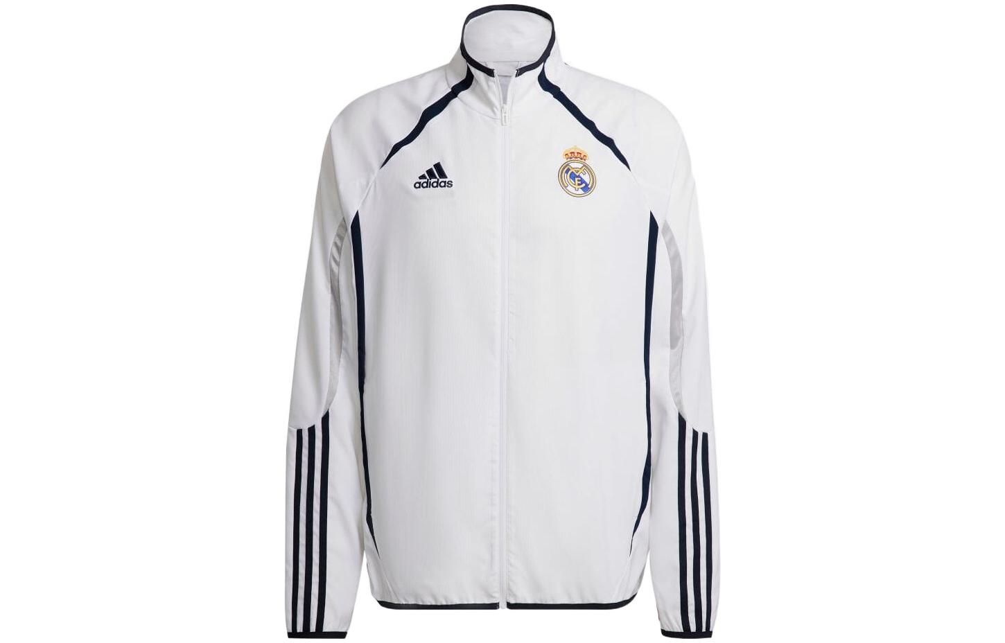adidas Real Madrid Soccer Track Jacket with Embroidered Logo - HA2537
