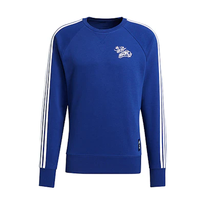 adidas Real Madrid Soccer Training Crewneck Sweatshirt Blue () GR4256