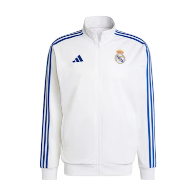 adidas Real Madrid SS24 DNA Track Top White Retro Zip Jacket IT3804