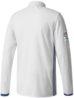 阿迪达斯皇家马德里条纹标志印花长袖训练POLO衫 AI5184 Lookbook 阿迪达斯皇家马德里条纹标志印花长袖训练POLO衫 AI5184