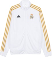 adidas Real Madrid Striped Track Jacket White Long Sleeve HY0618 adidas Real Madrid Striped Track Jacket White Long Sleeve HY0618